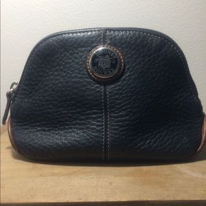 Dooney & Bourke Black Leather Cosmetic Case